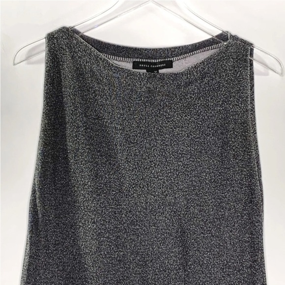 Skull Cashmere Graphic Thick Knit Heavyweight Muscle Tee Tank Top - Picture 5 of 9